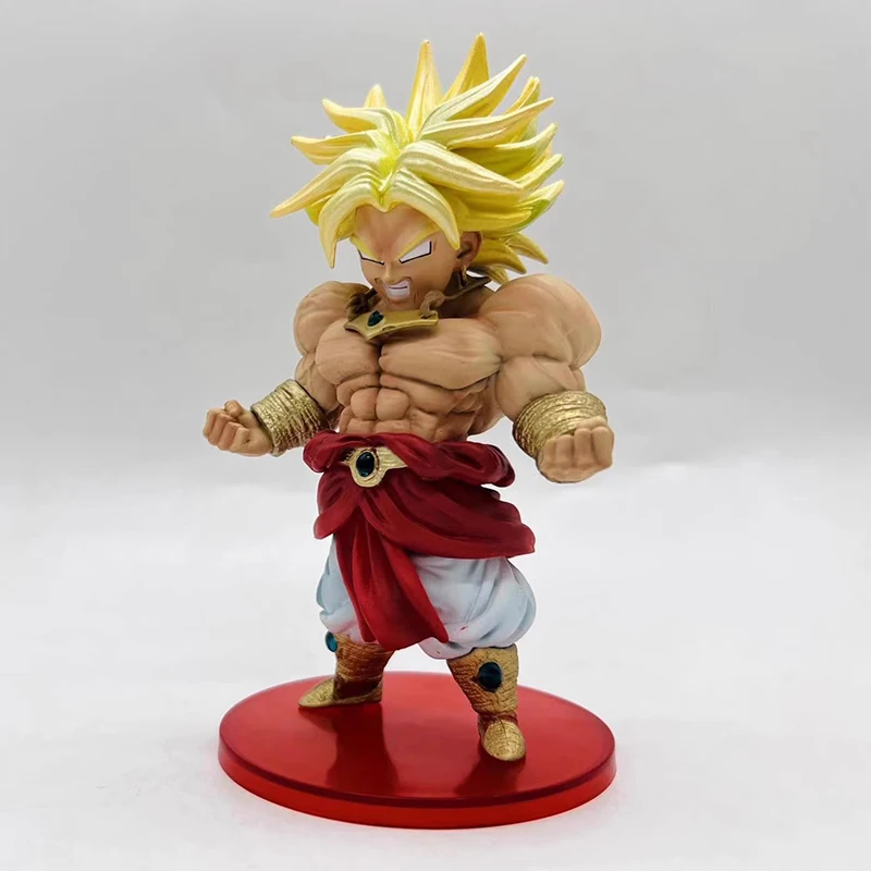 드래곤볼 근육 브로리 14cm 슈퍼 사이언 애니메이션 피규어 액션 모델 팬 컬렉션 데스크탑 장식품