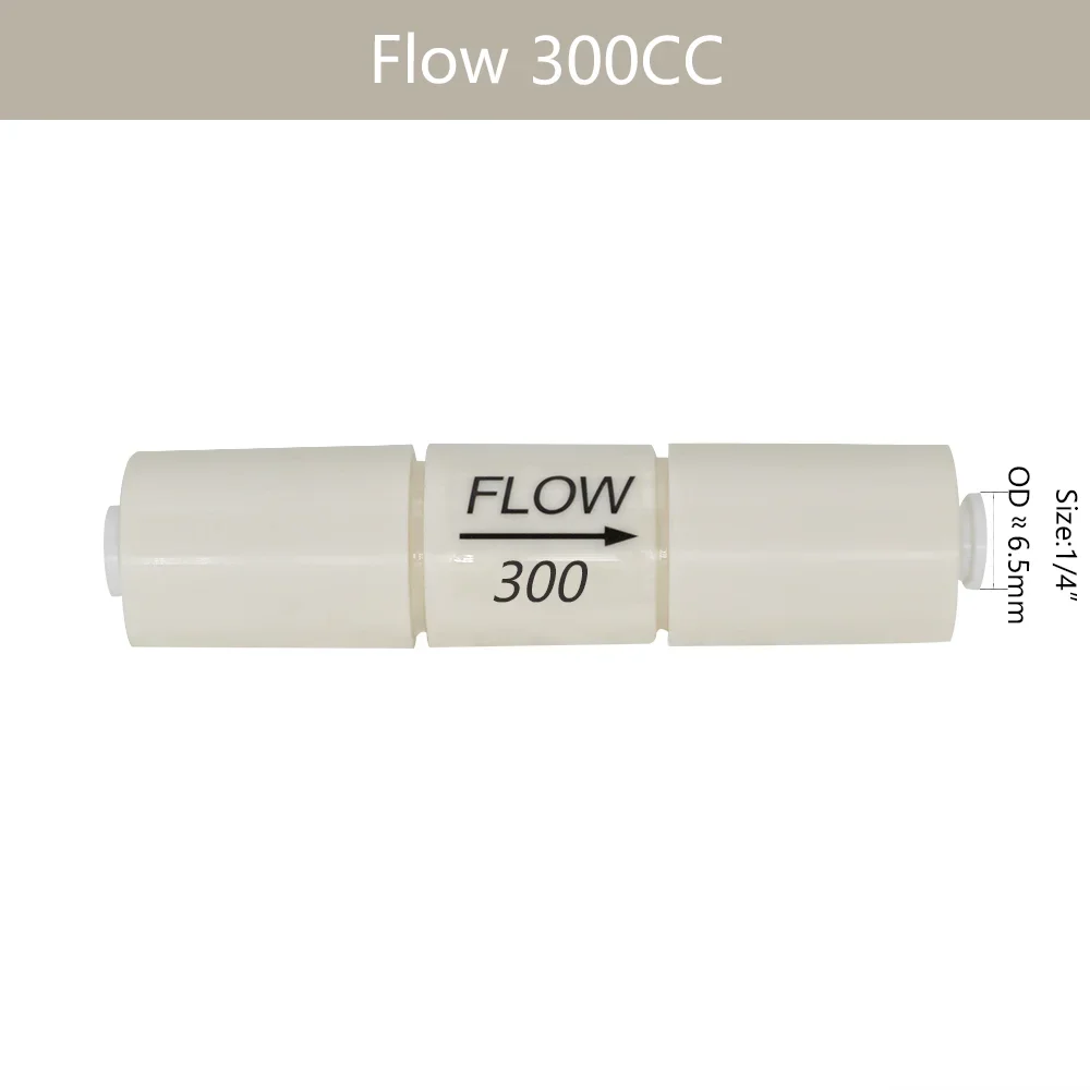 Flow Restrictor for RO Water System Waste Water Regulator 300-1500CC 1/4
