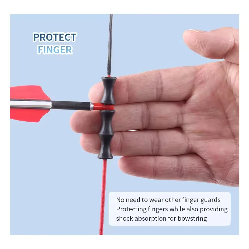 Archery Finger Tab Cowhide Shooting Finger Protection Tab Optional Combo Set with Arm Guard for Beginner Archery Practice
