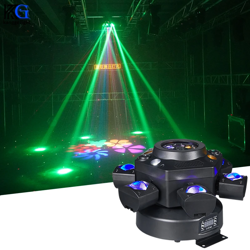

RGBW 6 Head Moving Head Pattern Beam Light 120W Six Arm DMX 6x10W DJ Bar Strobe Effect Stage Beam Moving Head Lights for Party