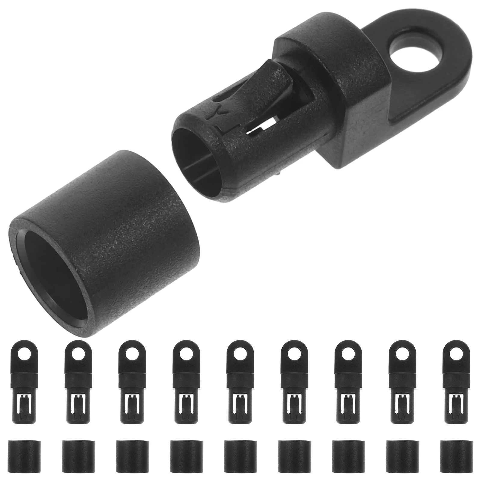 

10 Pcs Bungee Cord Hooks Elastic Fixed Buckle Kayak Seat Replacement Boat Cords Cargo Net Durable Water Resistant