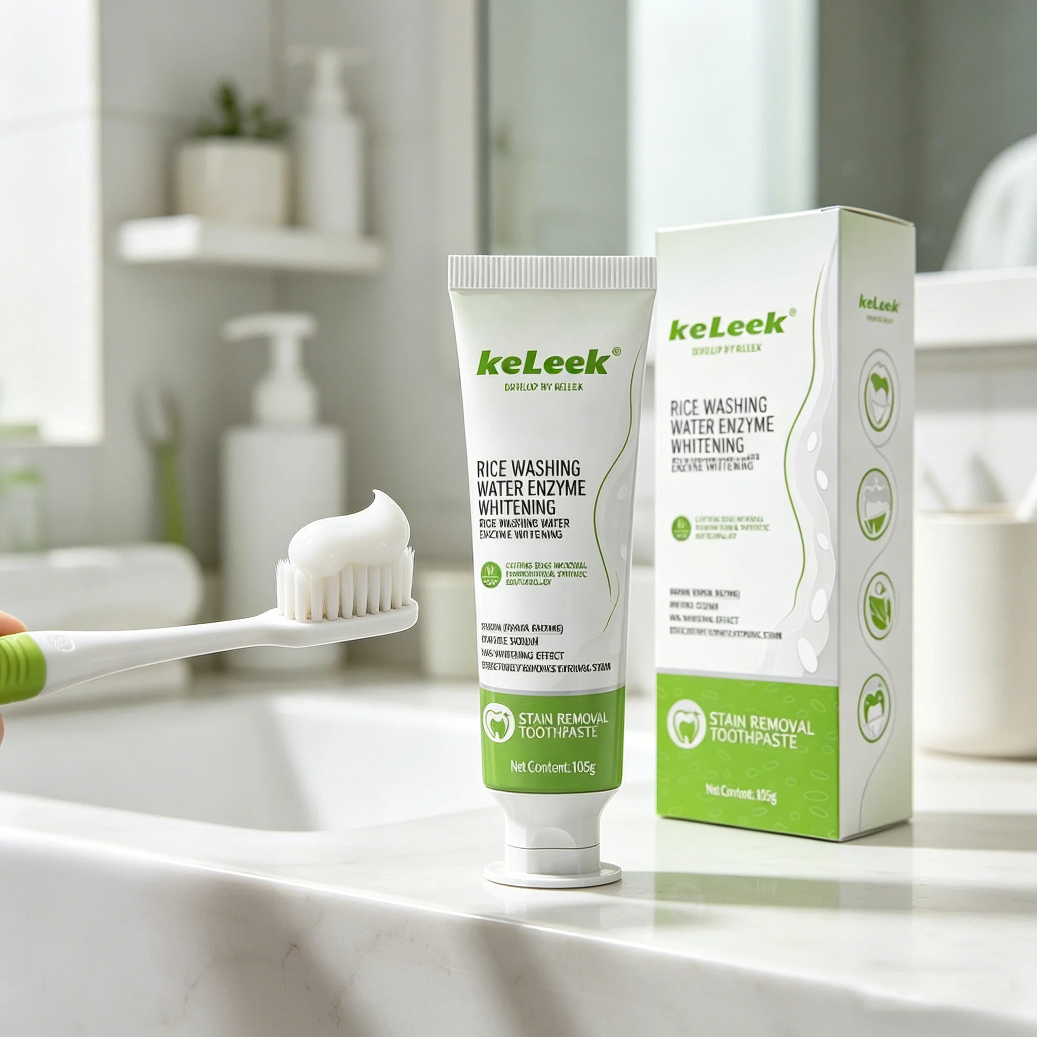 KELEEK Rice Water Enzyme Tooth - Teeth Whitening Enzymes review and price