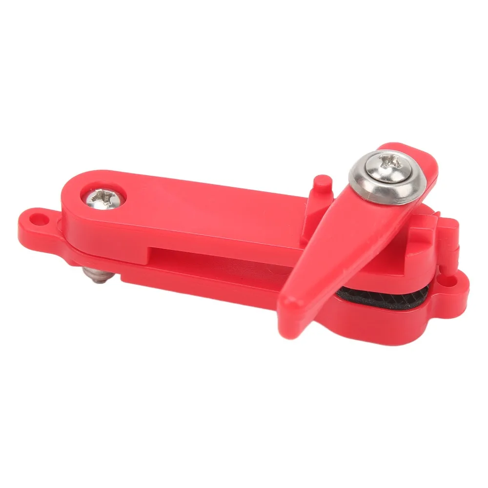 8PCS Lightweight Snap Release Clips Adjustable 6.8*1.8*2.5cm Planer Board Clips Red with Gasket Downrigger Release Clips