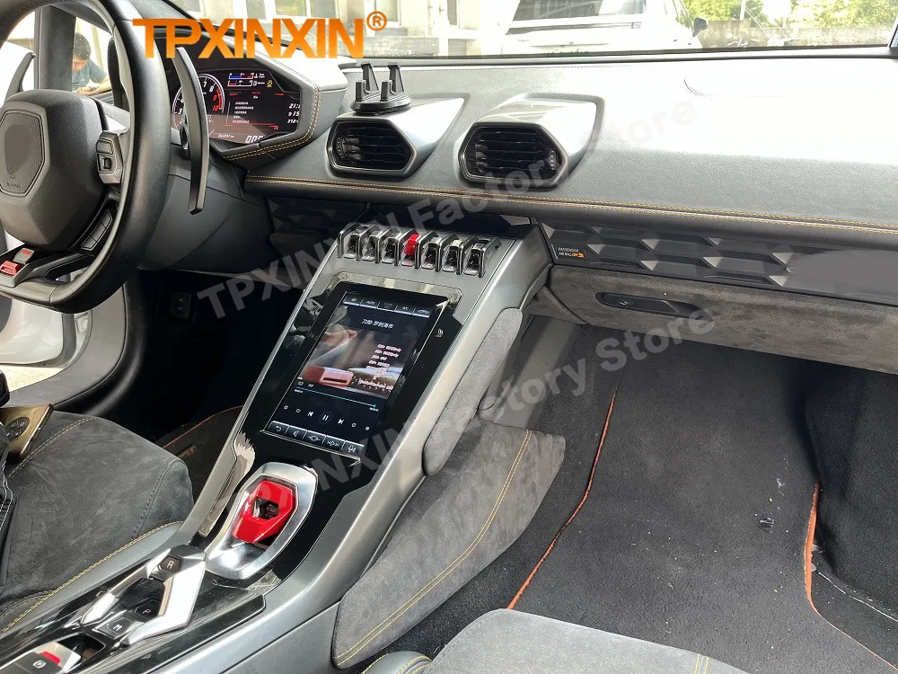 Qualcomm Android 13 For Lamborghini Huracan 2014~2018 Automotive Multimedia GPS Navigation Radio Audio Stereo Receiver Head Unit