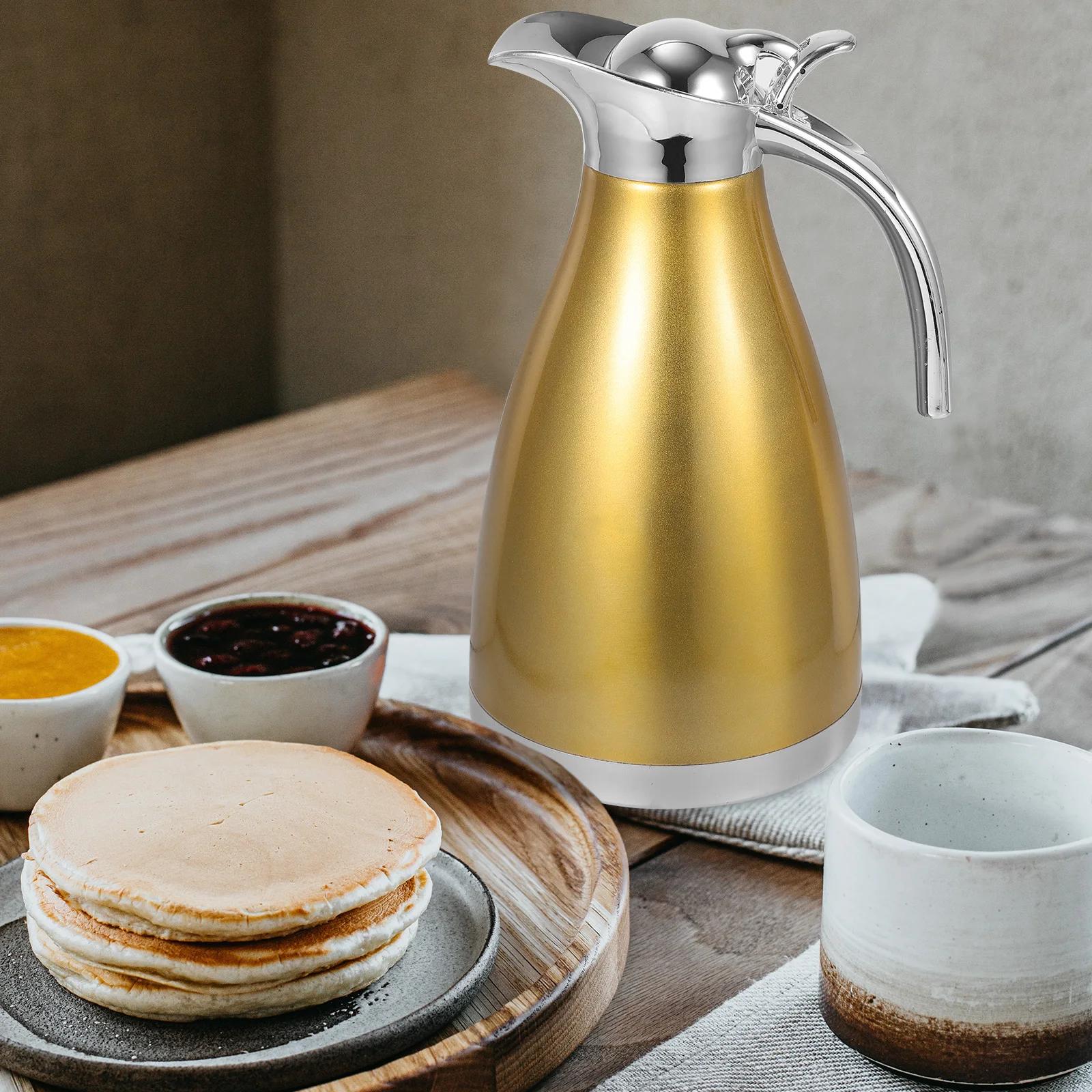 

Cold Stainless Steel Water Jug Jugs Bottle Insulated Vacuum Flask Hot Pot Travel