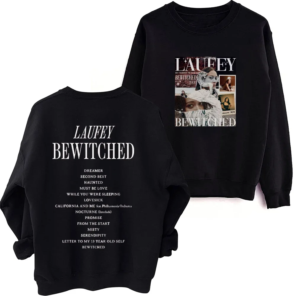 Laufey The Bewitched Tour 2024 Sweatshirt Man Women Oversized Crewneck Sweatshirts Fans Gift