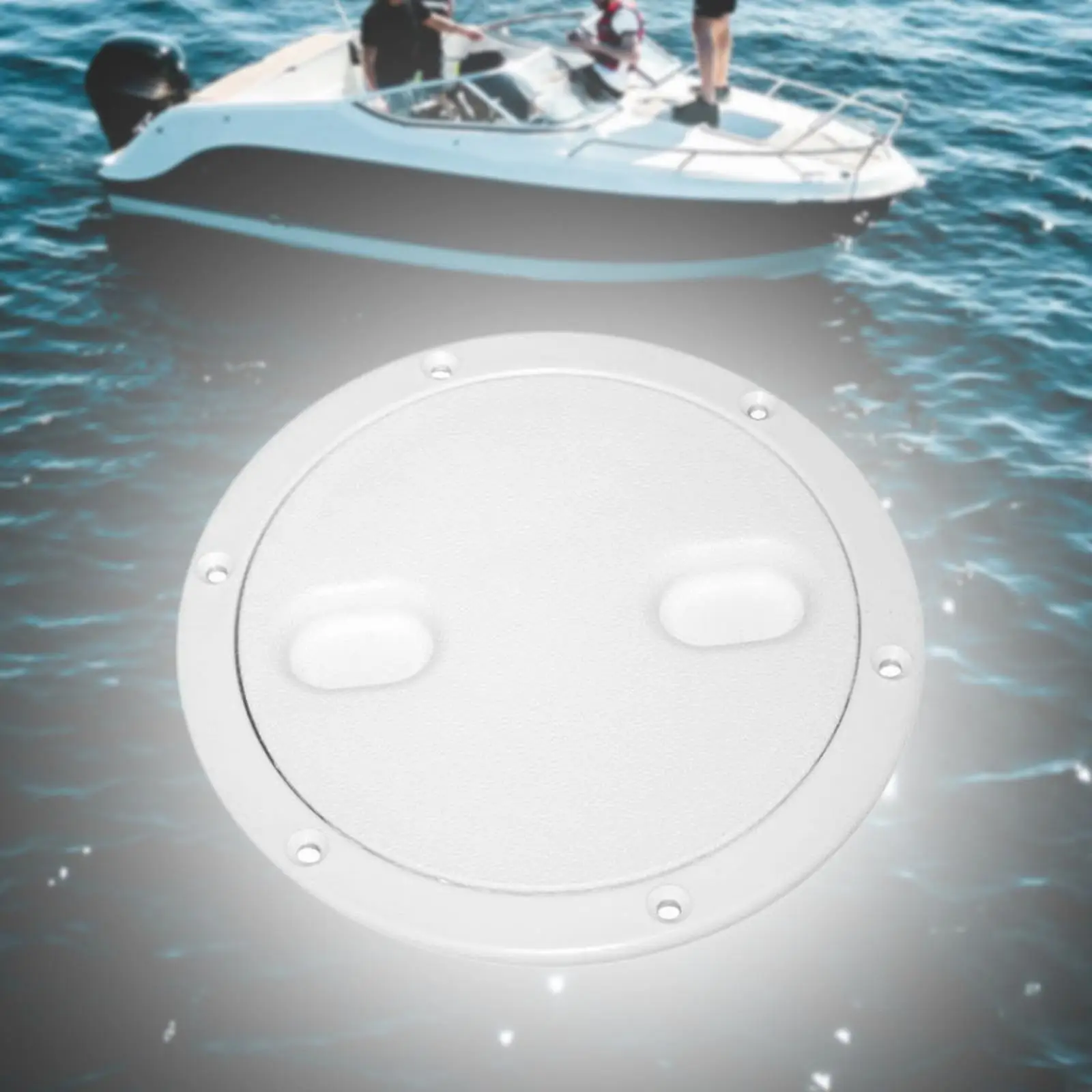 

Generic Boat Hatch Inspection Hatch Weatherproof Anti Slip Surface Wear Resistant Deck Plate Detachable Cover for Yacht