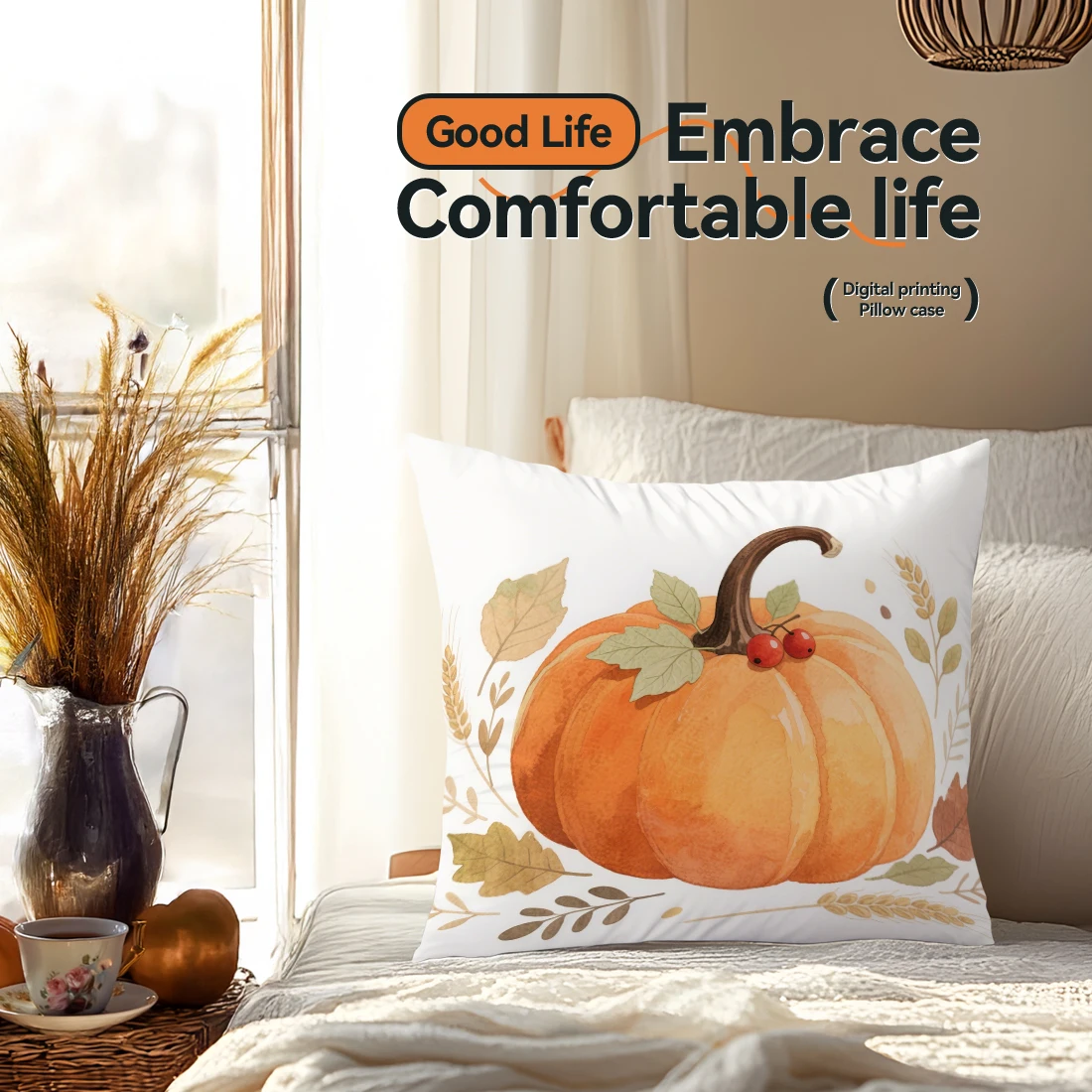 

Осенний урожай, подушки на День Благодарения, наволочка, чехол для подушки из полиэстера, декоративная подушка для дивана, наволочка, домашний декор