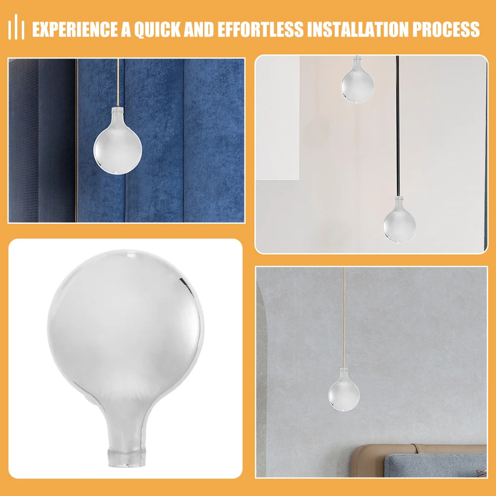 

2 Pcs Glass Shade Pendant Light for Lamp Shades Fixture Replacement Clear Lampshade