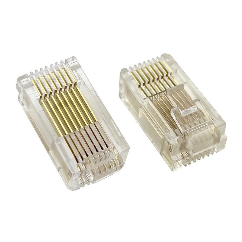 

10PCS RJ45 ABB inverter controller panel connected to the bidirectional crystal head 8P8C L=24MM