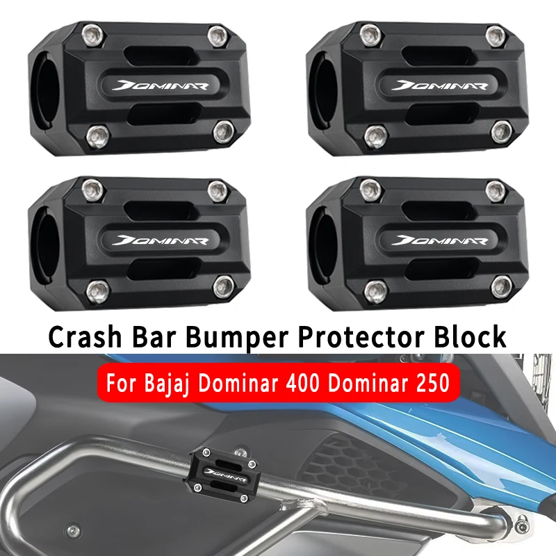 

Motorcycle Accessories Engine Guard Bumper Crash Protector Bar Block NEW For Bajaj Dominar 400 dominar 250