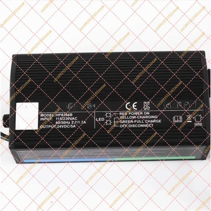 24V 5A Lead Acid Battery Charger for AGM GEL, Mobility Scooter Wheelchair, CE UL ROHS KC Certified Power Supply Adapter