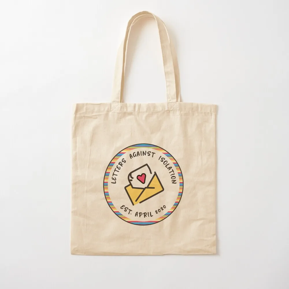 

Letters Against Isolation Logo Tote Bag tote bag woman shopping cart bags bags woman 2025 custom tote bag