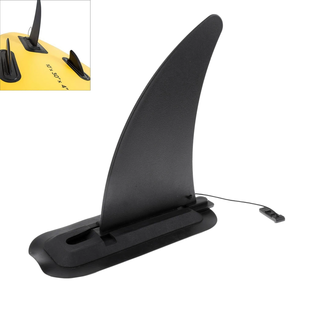 Kayak Skeg Tracking Fin Kayak Fin punti di montaggio Watershed Board canoa Boat Black