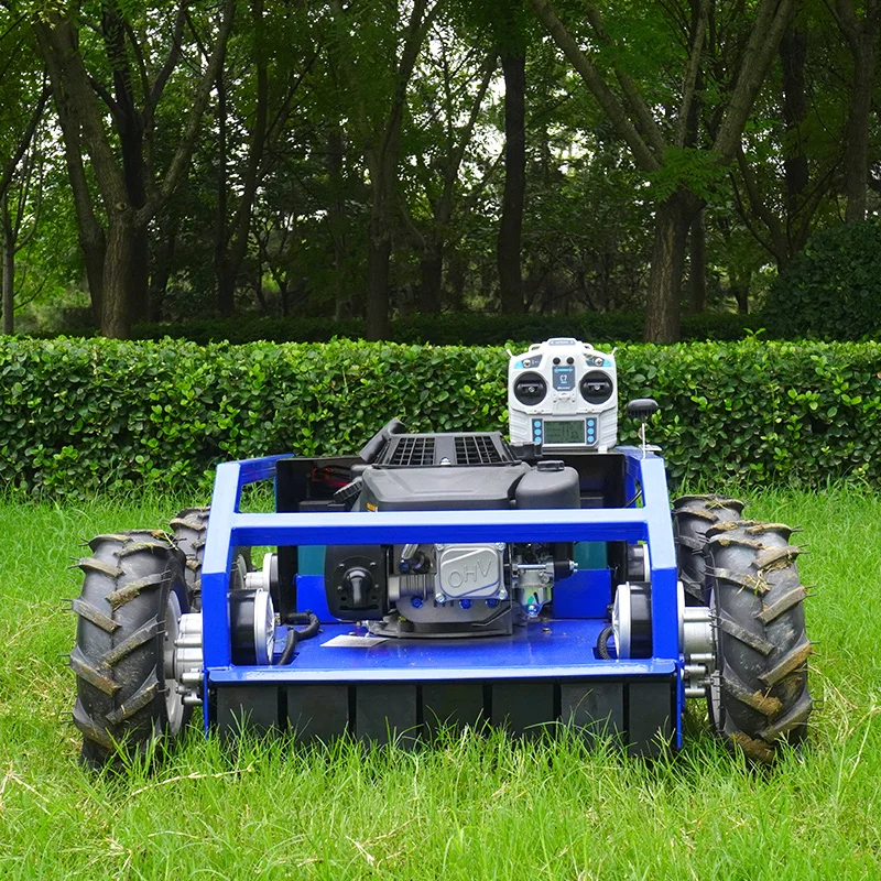 تخصيص الذكية الكهربائية 4-السكتة الدماغية روبوت جزازة العشب التحكم عن بعد اللاسلكي ذاتية الدفع مع ميزة العمل التلقائي