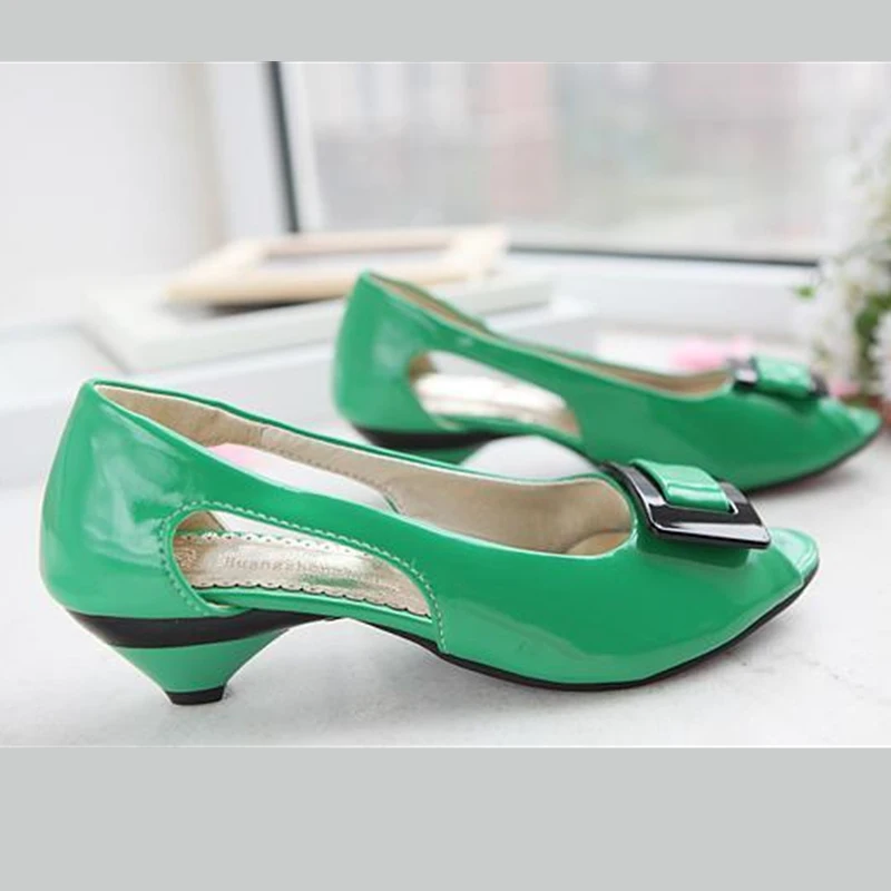 Sweet Casual Women Sandals Comfortable Low Heels Cut-outs Blue Green Sandal Ladies Fashion Summer Shoes Girls White Pink ZOGEER