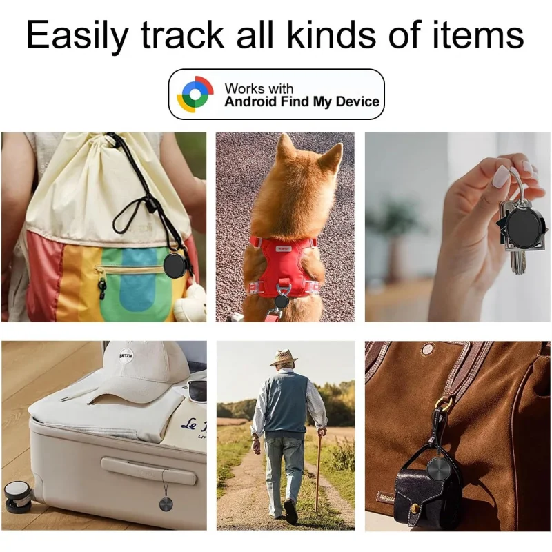 GPS Tracker for Android,Global Google Item Locator Anti-lost Device,with Google Find My Device App for Cars,Children, Wallets