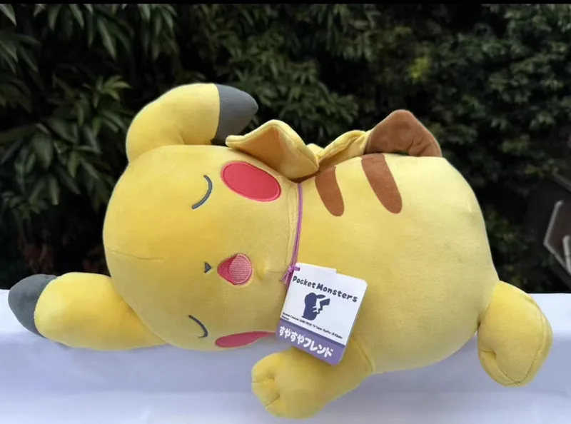 Pikachu Official Pokemon Plush Toy Pillow Adorable Sleeping Pikachu - Ultra-Soft Plush Material 40/45cm