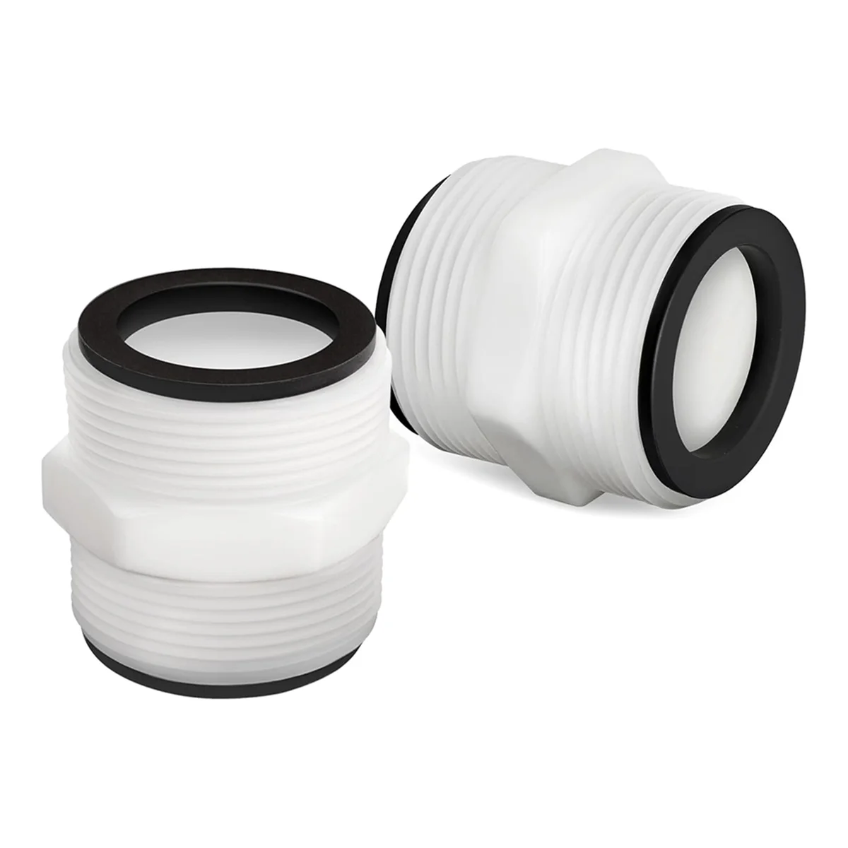 Paquete de 2 adaptadores de manguera de piscina de 1,5 pulgadas para manguera de piscina sobre el suelo Intex Coleman y bombas de filtro