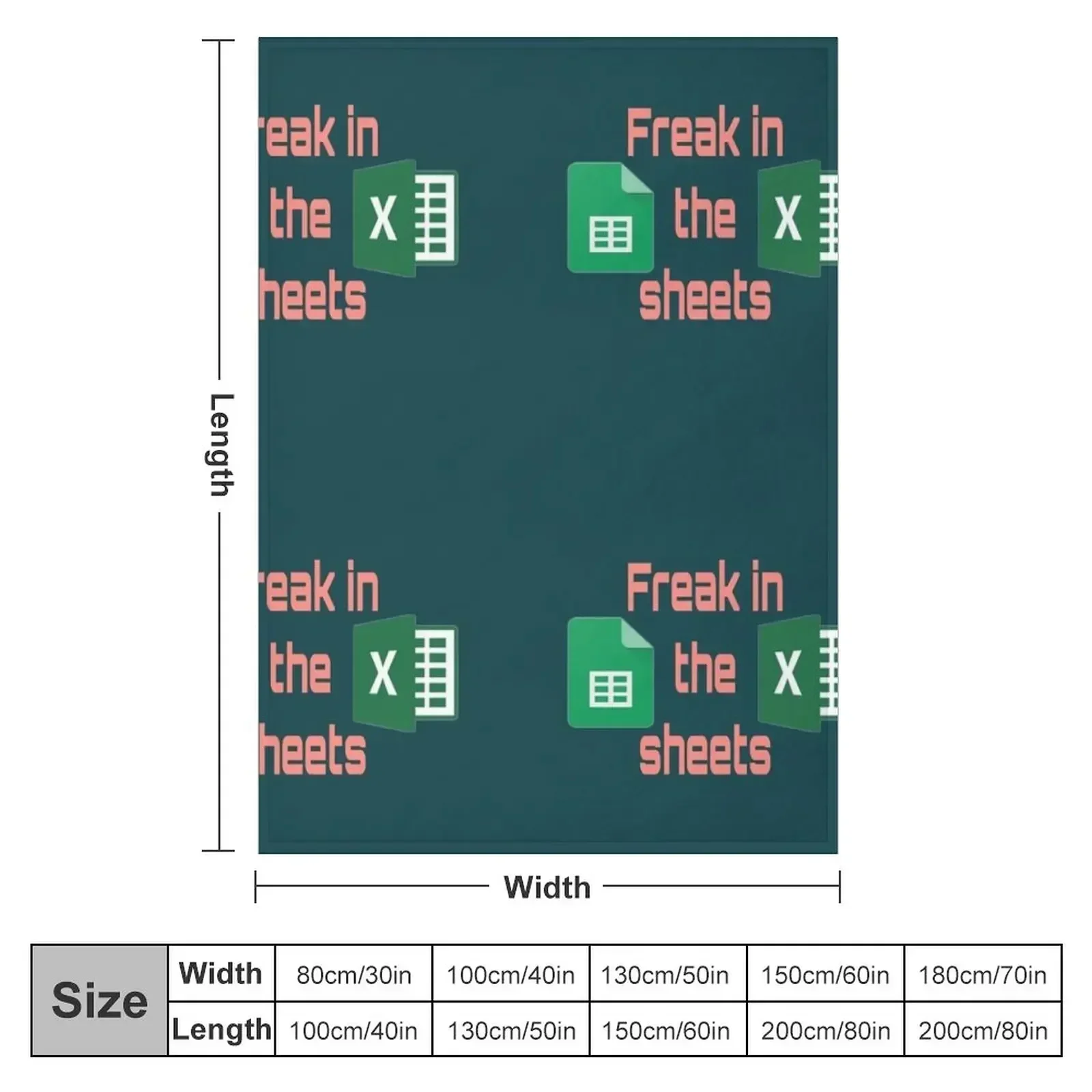 Freak in the sheets Excel vs sheets Throw Blanket couch cozy soft plush fuzzy picnic outdoor blanket