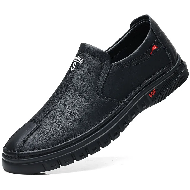 Genuine Leather Formal Lofers For Men Luxury Brand 2023 Slip On Casual Moccasins Italian Male Driving Shoes Chaussure Homme