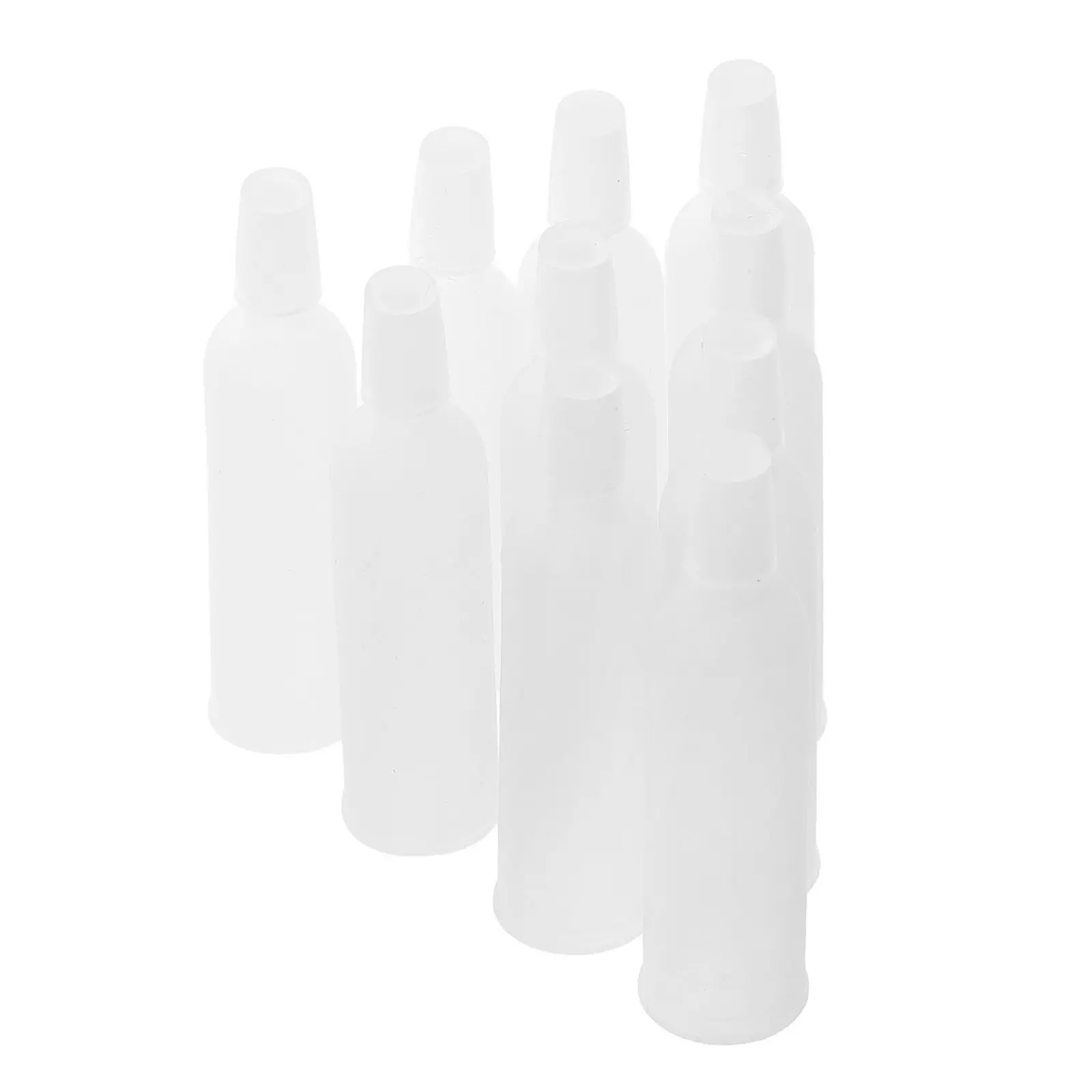 10Pack Dual Compartment Plastic Squeezable Dropper Bottle with Precision Silicone Pipette for Lotion Essential Oil Extract