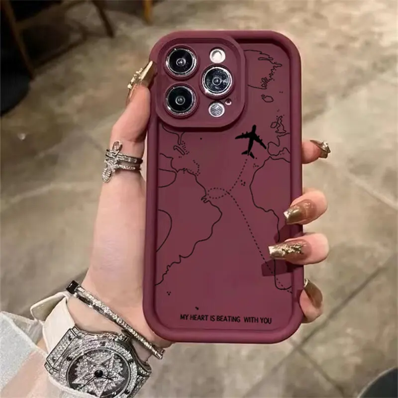Airplane Route Case For Infinix Note 40 Zero 30 Hot 50 40i 30i Smart 9 8 7 Tecno 30C Spark Go 2025 10C 20C Camon 30 20 GT 10 Pro