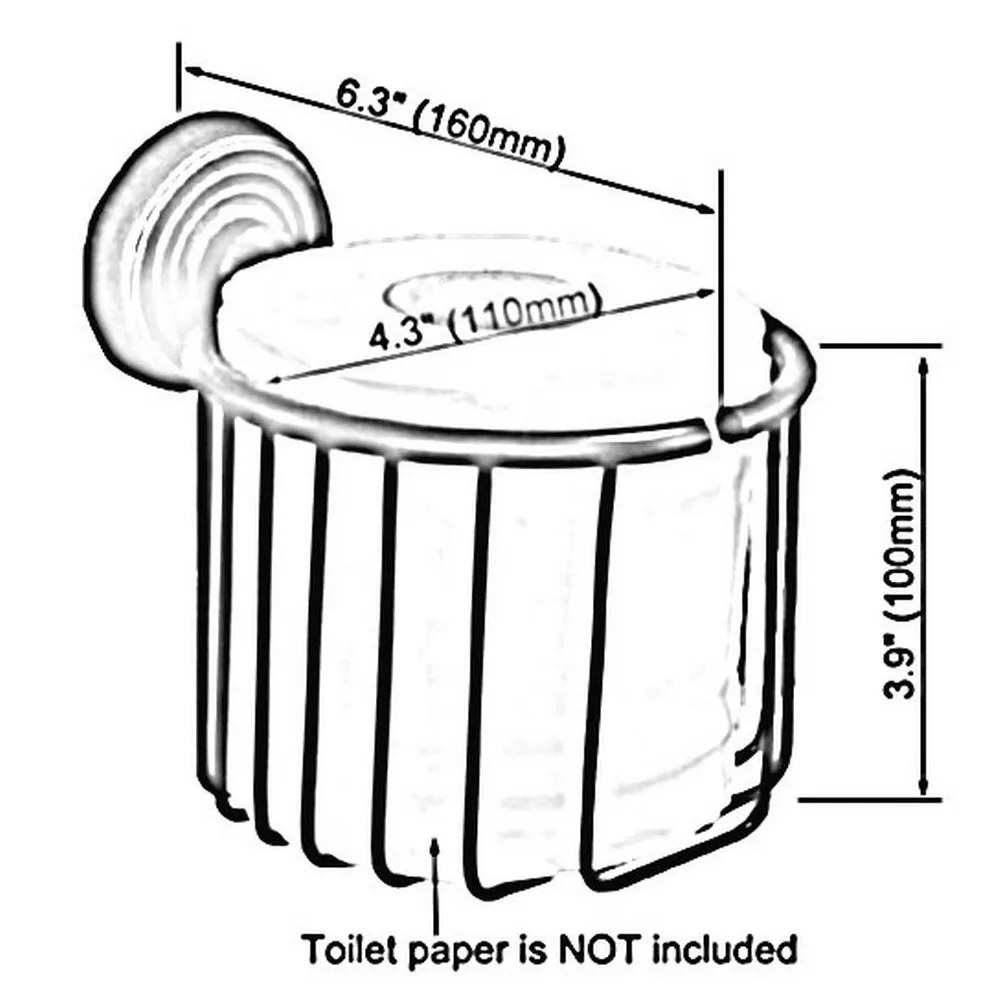 Oil Rubbed Bronze Bathroom Copper Roll Paper Holder Roll Baskets Paper Towel Ring Tissue Basket Toilet Accessories Nba071