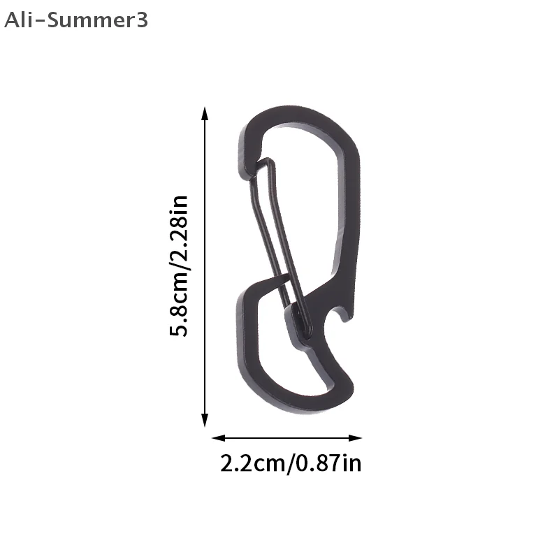(YY)1개 2025년 신형 스테인리스 병따개 다기능 카라비너 육각 드라이버 야외용 열쇠고리
