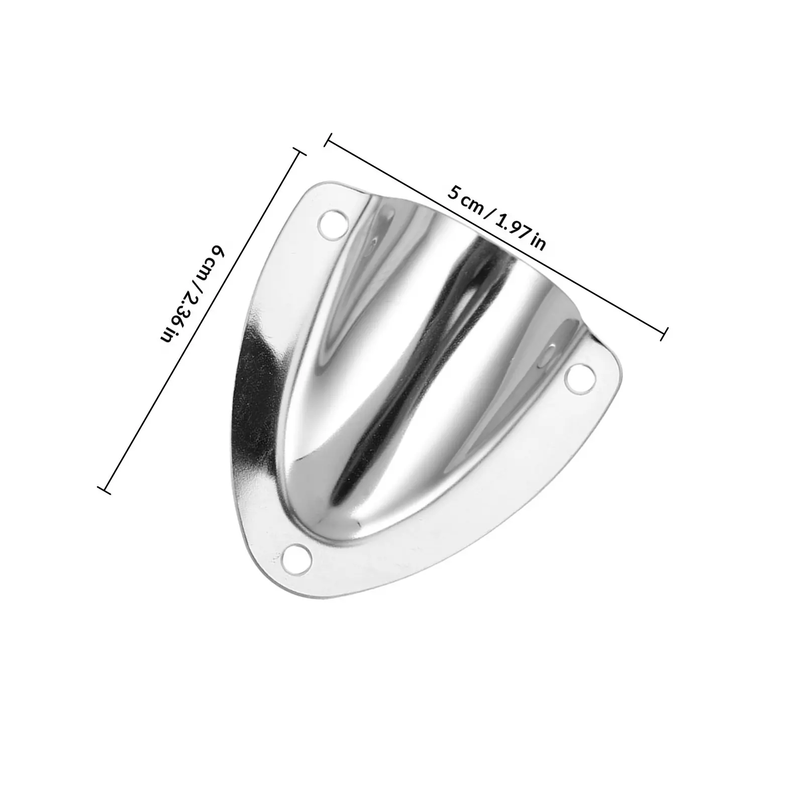 5Pcs Marine Hardware Stainless Steel Clamshell Vent Caps Efficient Airflow Boat Yacht Ventilation Cable Wire Outlet Covers
