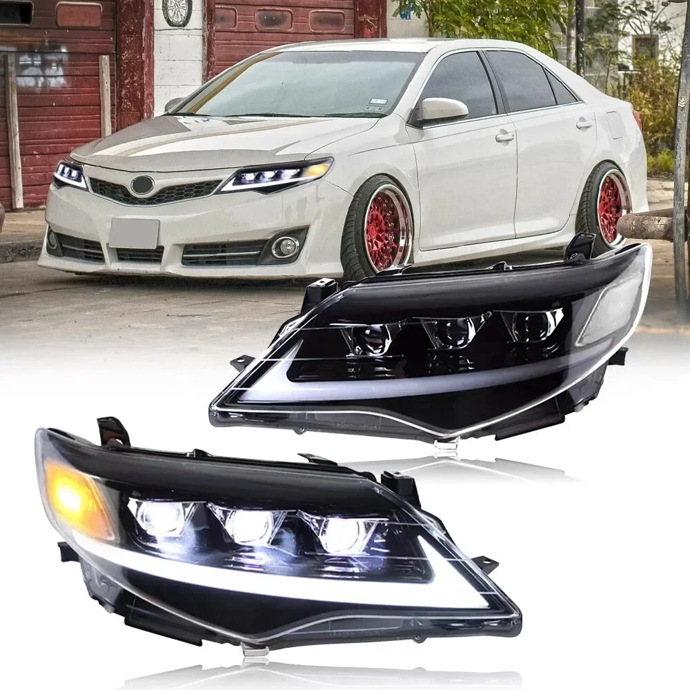 

Светодиодные фары для Toyota Camry 2012 2013 2014, аксессуары для последовательных индикаторных ламп с анимацией запуска