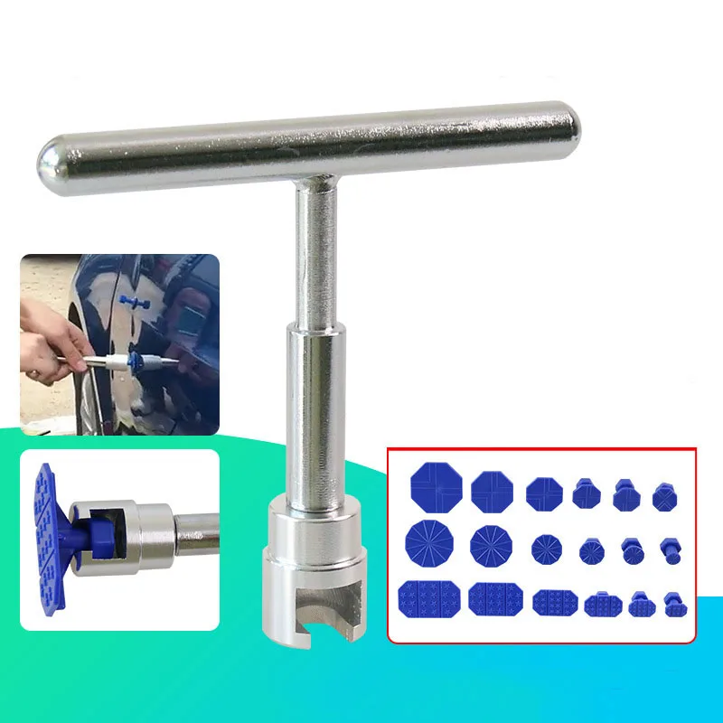 Metal T-Dent Repair Tool Body Sheet Metal Free Pit Repair Large & Small Car Dent Repair Extractor Hail Pit Remover