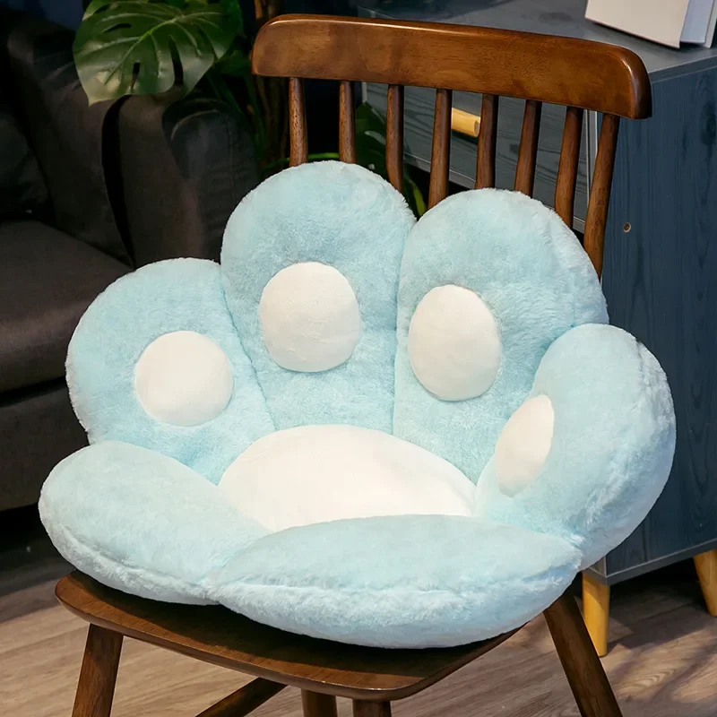 Thickened cat's claw cushion bear's paw semi-enclosed fart cushion office plush chair cushion floor futon cushion