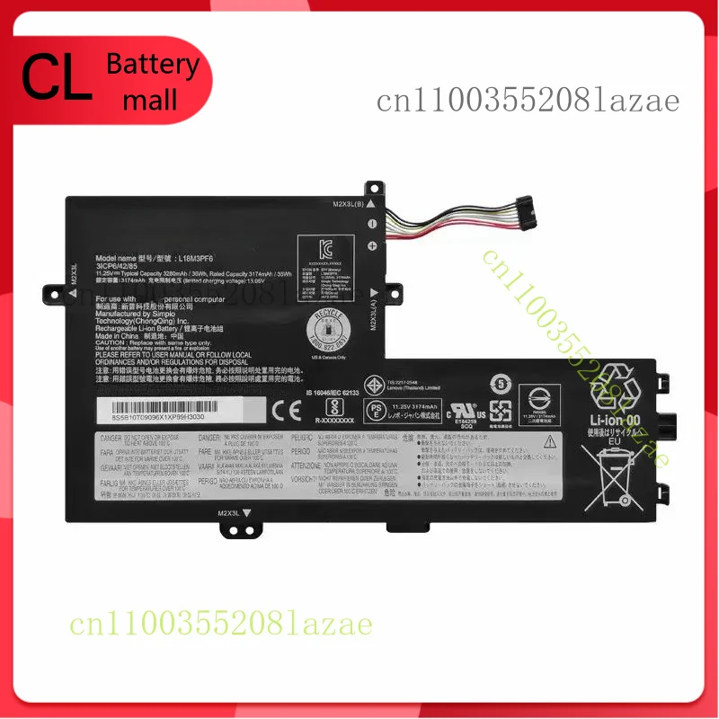 

new L18C3PF6 for IdeaPad S340-15IWL 11.25V 3320 mAH 36Wh L18C3PF7