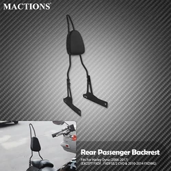 Motorcycle Upright Tall Sissy Bar Rear Detachable Passenger Backrest For Harley Dyna Street Bob FXDB Low Rider FXDC FLD 2006-17