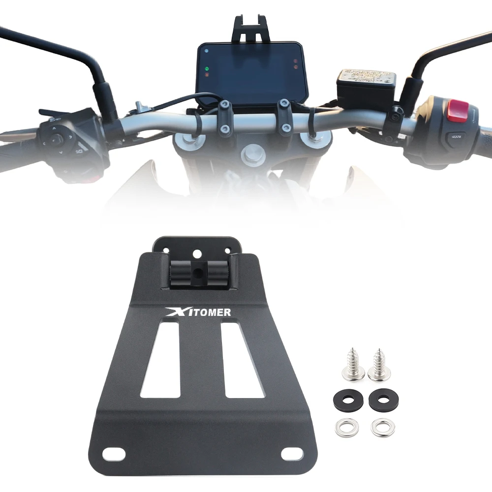 

Motorcycle Aluminum GPS Navigation Plate Bracket Phone Adapter Holder Support Mount New 2025-2026 MT-07 MT-07 Y-AMT For Yamaha