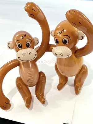 1PCS Outdoor inflatable plastic toy big mouth monkey