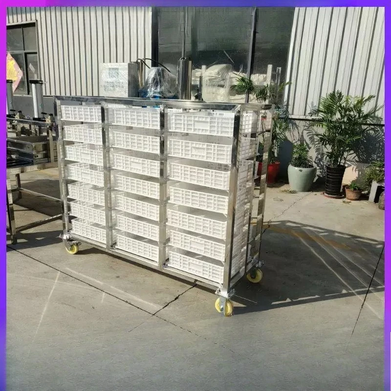 Stainless steel tofu stand drying rack multi-layer movable tofu stand drying equipment