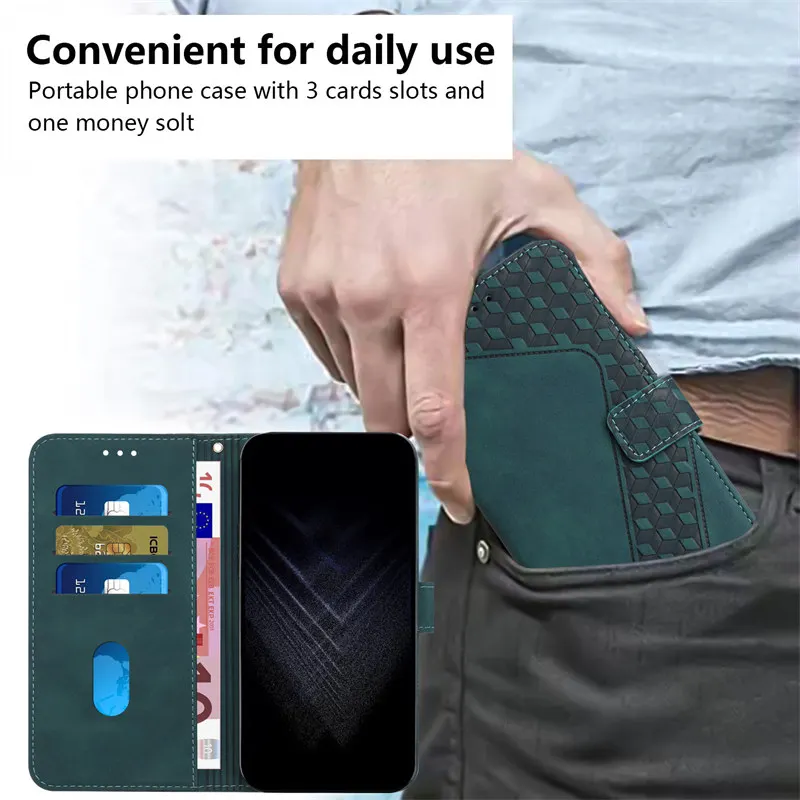 حافظة لهاتف OPPO Reno 13 Pro 12 11 13F 12F 11F محفظة جلدية غطاء كتب Funda HX004