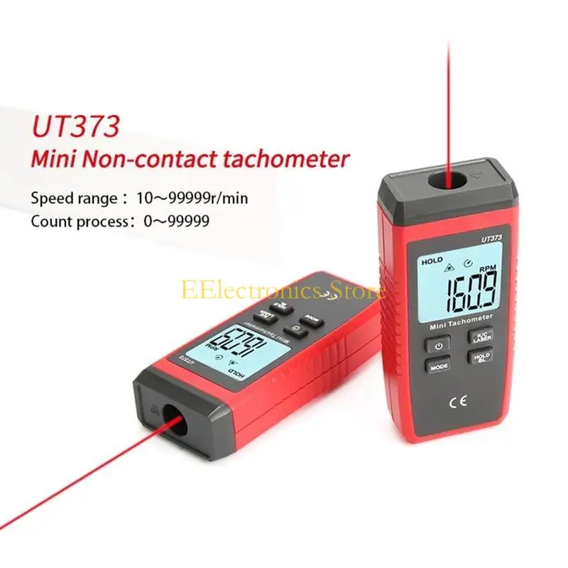 B03C UT373 LCD Digital Non-Contact TACHOMETER ได้ถึง 99999 จอแสดงผล Overload บ่งชี้