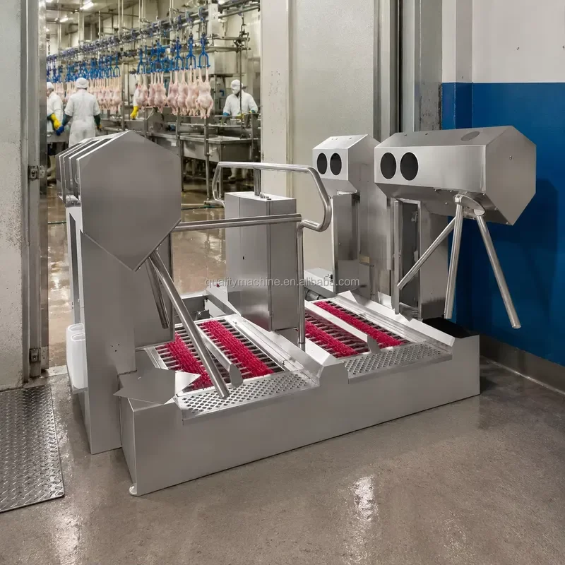 2026 Food Industry Personnel Hygiene System Automatic Hand Washing and Sanitizing Machine for Factory Entrance Control