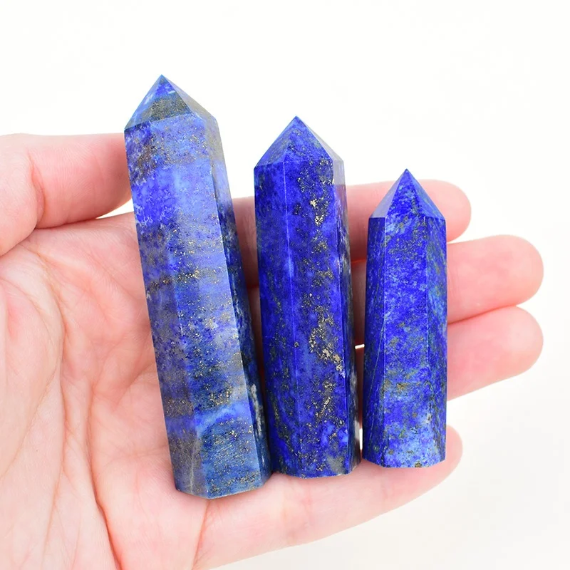 1pc pedra de cristal natural lápis-lazúli ponto cura pedra decoração para casa amostra mineral reiki artesanato lembrança pilar presente exclusivo