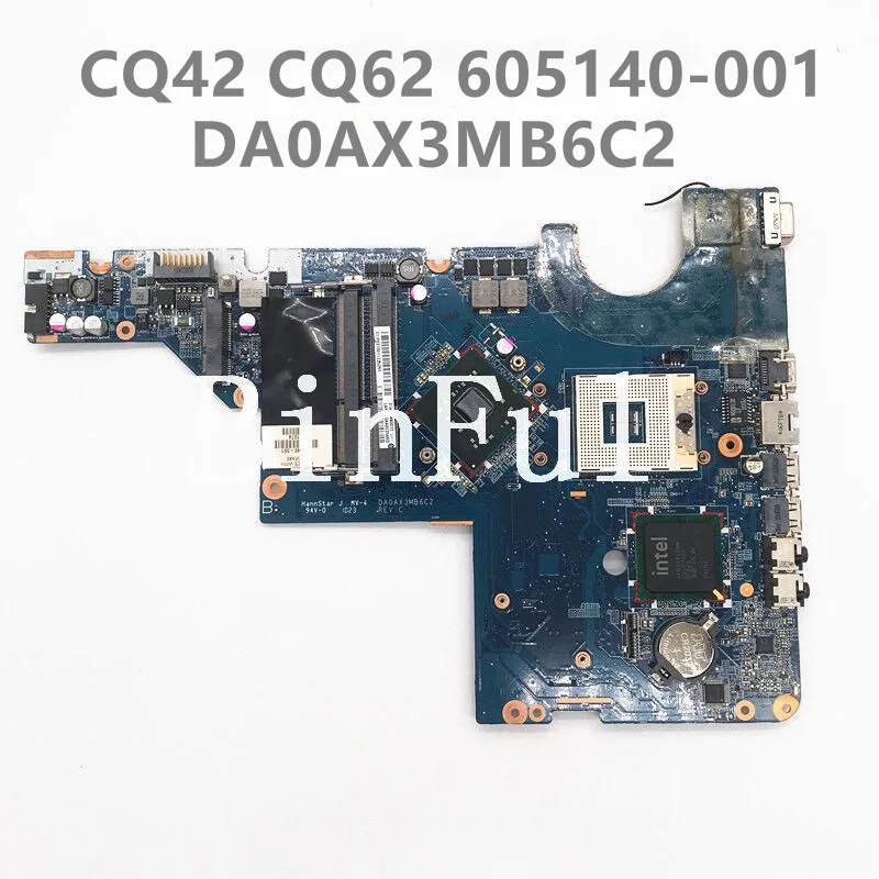 605140 -001 605140 -501 605140 -601 placa base de alta calidad para G42 CQ42 G62 CQ62 placa base para ordenador portátil DA0AX3MB6C2 GM45 100% probado OK