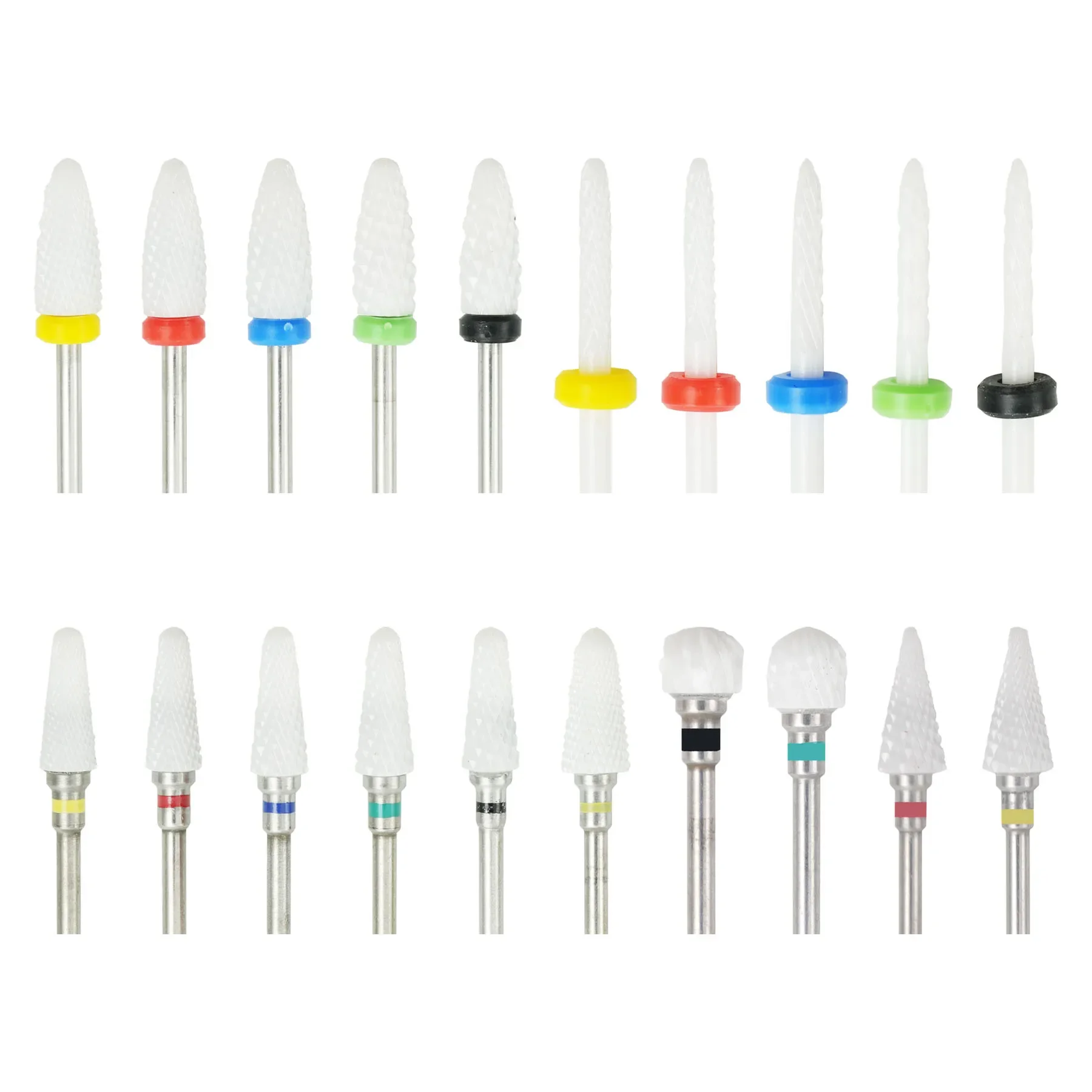 1PC Dental Ceramic Drill Bits Machine Nail Cutter Nail File Manicure Carbide Nail Art Drill Bit & Dental Burs Tools