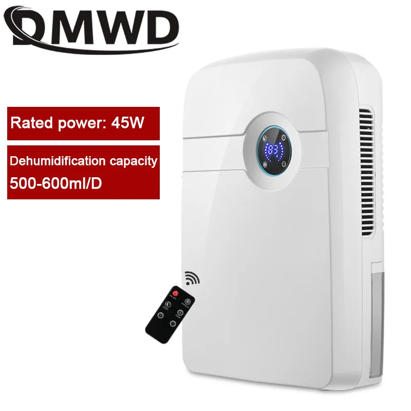 

DMWD Dehumidifier Moisture Absorber Household Air Dryer Mute Bedroom Basement 2.5L Water Tank Air Dehumidification 110V 220V