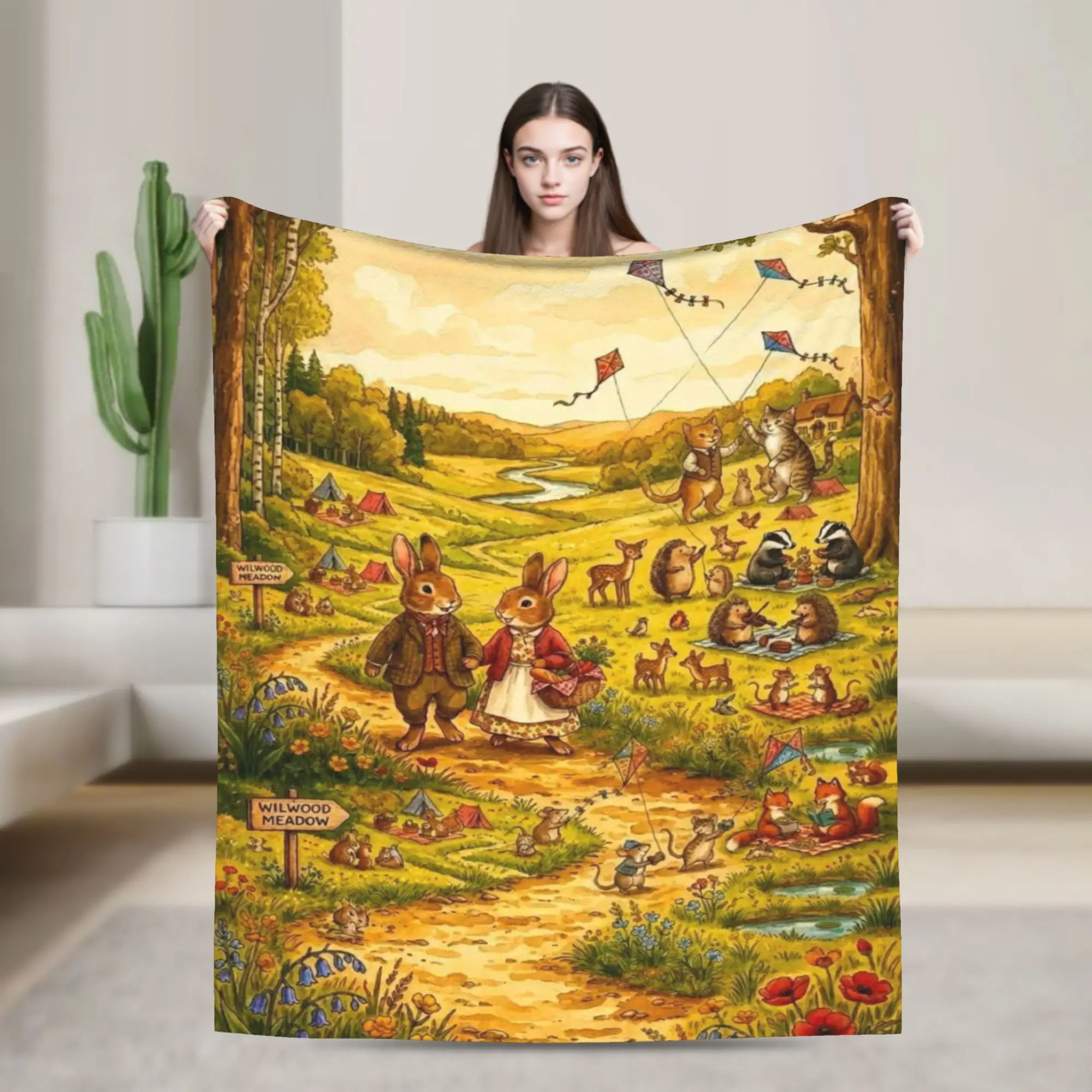 P-Petered R-Rabbits Plush Blankets Girls Boys  Flannel Bedding Throws For Couch Bed Warm Soft Custom Quality Bedspread Gift