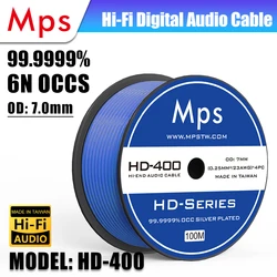 HiFi MPS HD-400 HiFi 99.9999% OCC Silver Plated audio cable DAC PC Digital audio transmission data cable