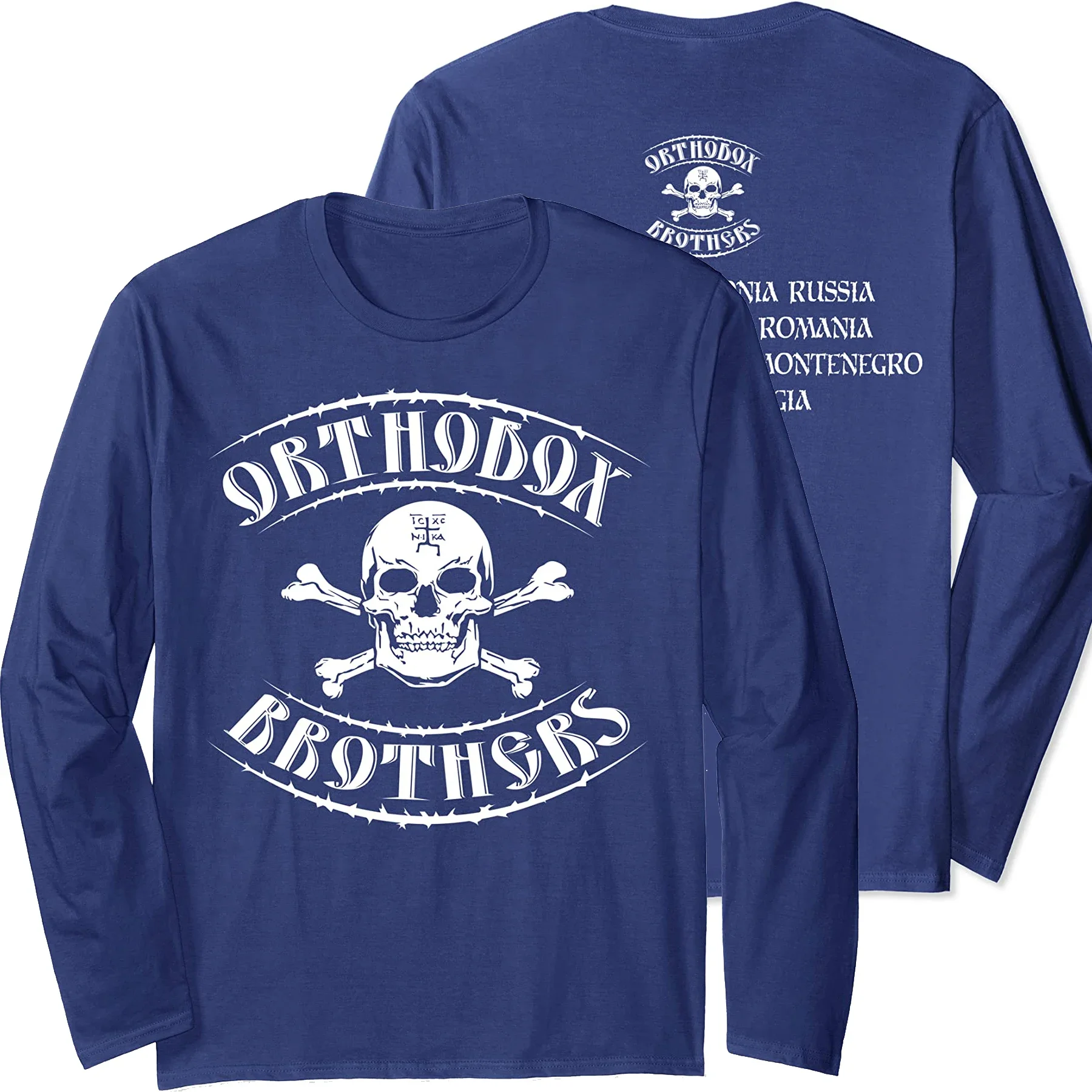 Orthodoxy Church Christian Orthodox Brothers Countries T-Shirt 100% Cotton O-Neck Long Sleeve Casual Mens T-shirt Size S-3XL