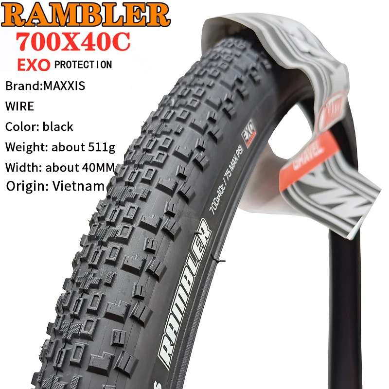 MAXXIS RAMBLER Steel Tire With Numerous Race Wins Under Its Belt And Untold Miles Of Backroad Adventures 700X40C 700X45C EXO