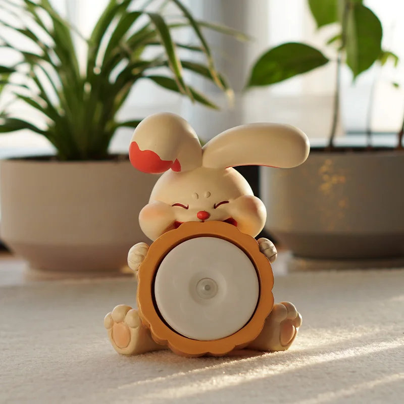 Cute Night Light Cartoon Bunny Night Lamp White Warm Light Led Sensor Light for Kids Bedroom Living Room Decor